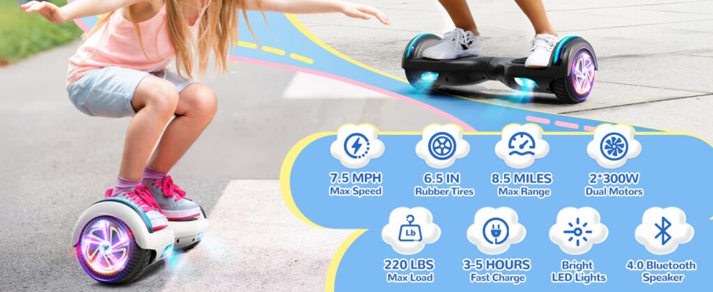 lieagle hoverboard 6.5 riding