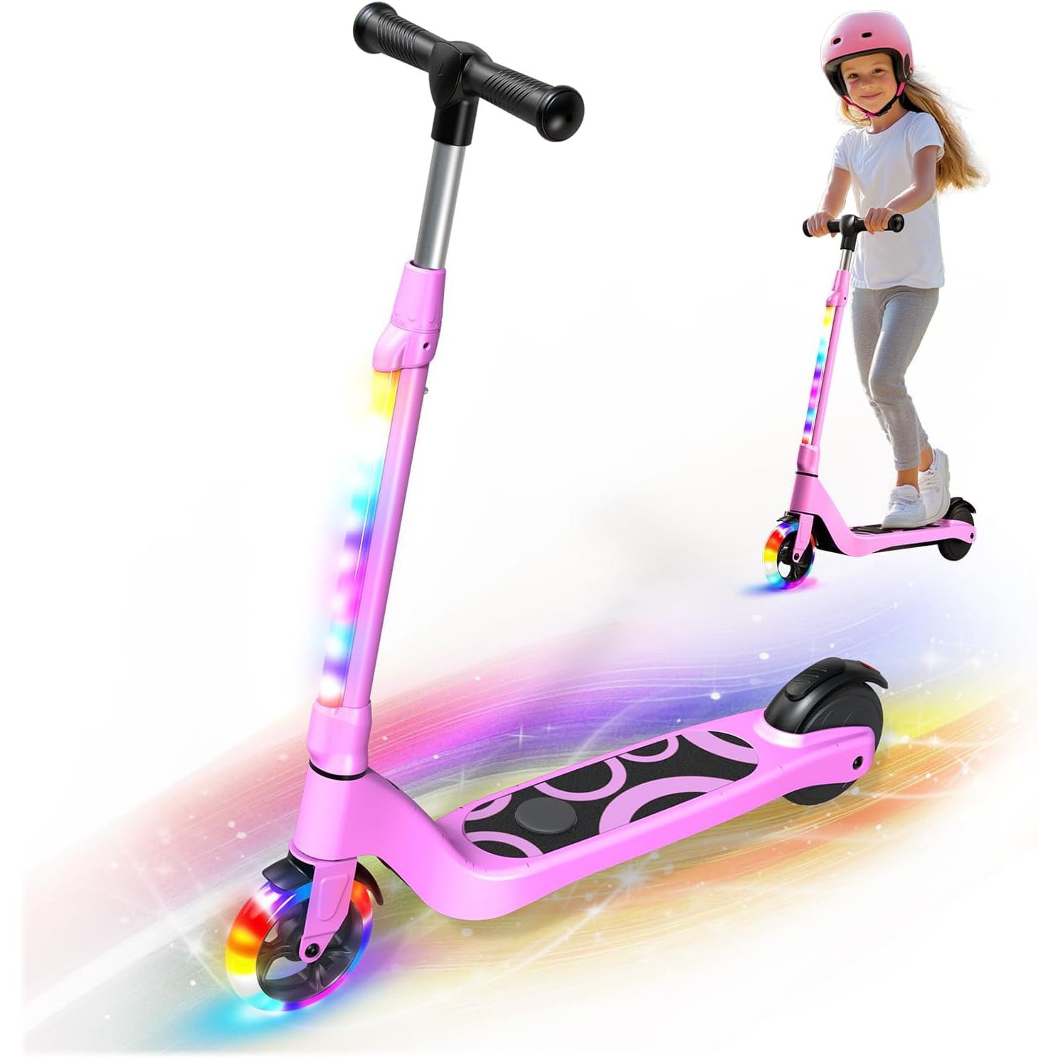 LIEAGLE Kids Electric Scooter with LED Deck
