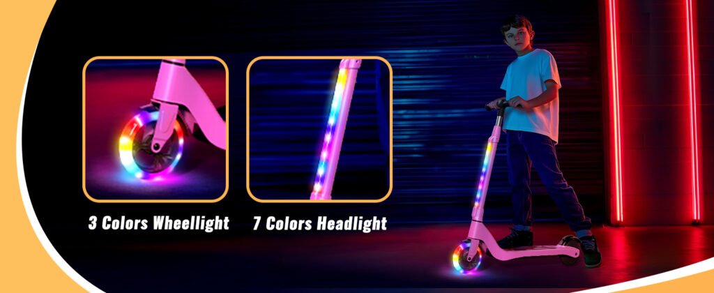 lieagle kids scooter with led lights sale