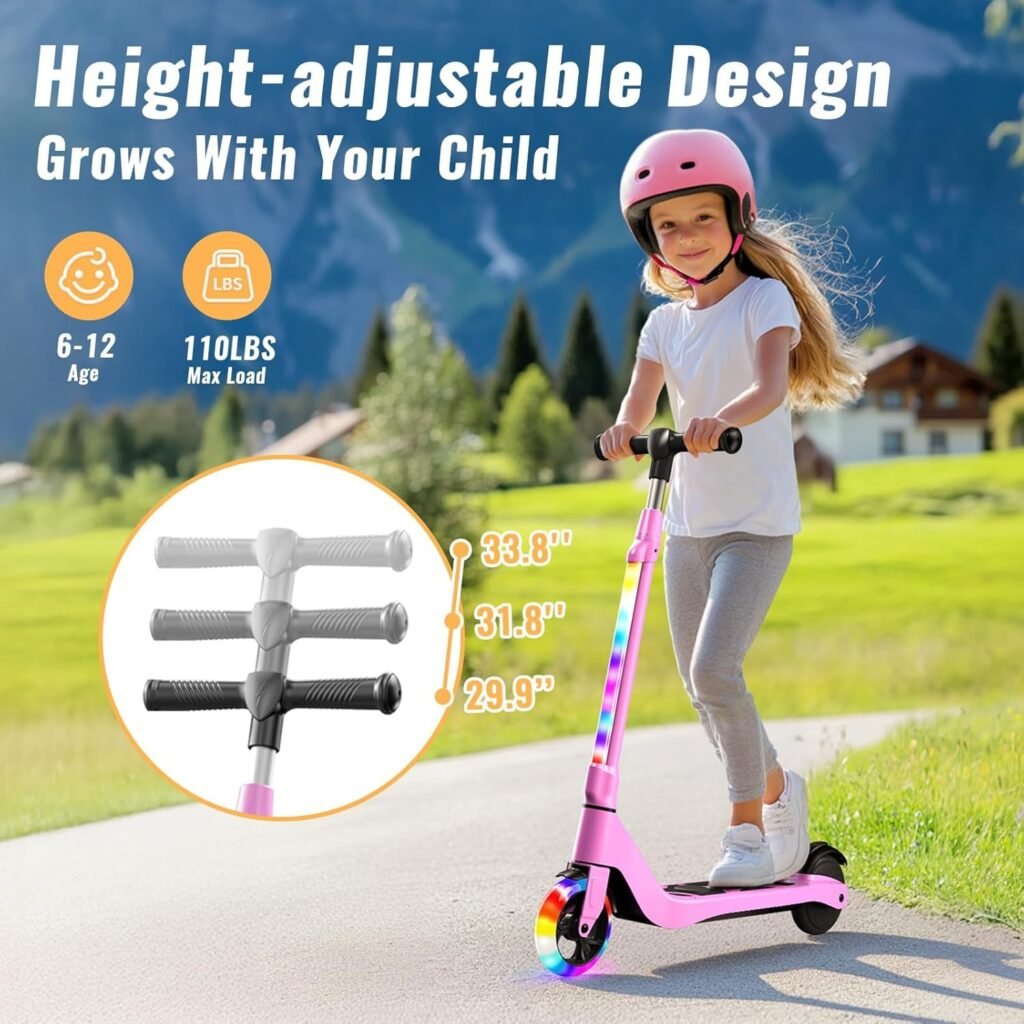 lieagle kids scooter adjustable handlebar